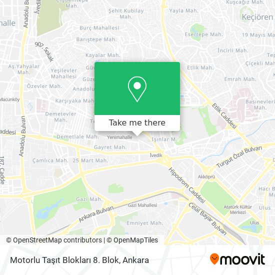 Motorlu Taşıt Blokları 8. Blok map