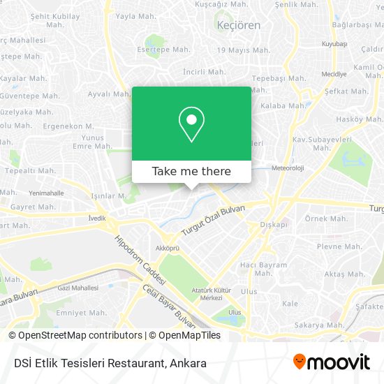 DSİ Etlik Tesisleri Restaurant map