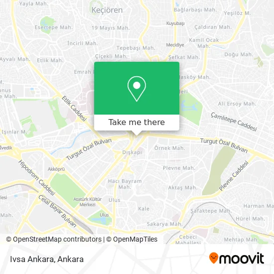 Ivsa Ankara map