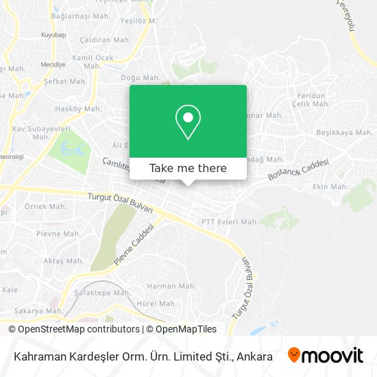 Kahraman Kardeşler Orm. Ürn. Limited Şti. map