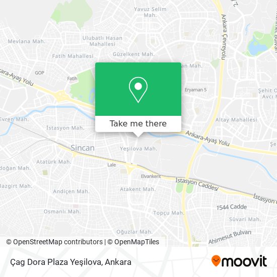 Çag Dora Plaza Yeşilova map
