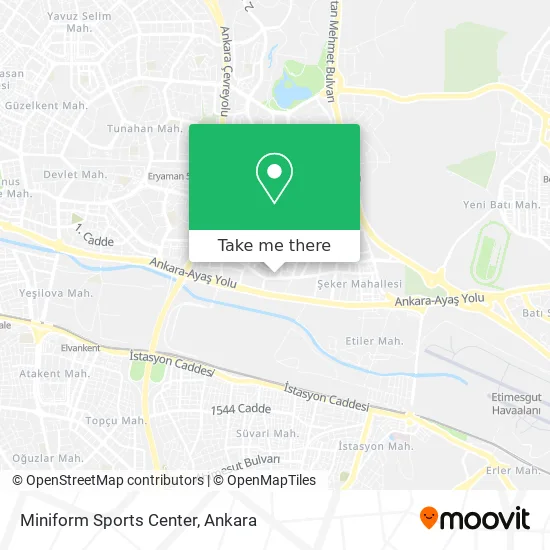 Miniform Sports Center map