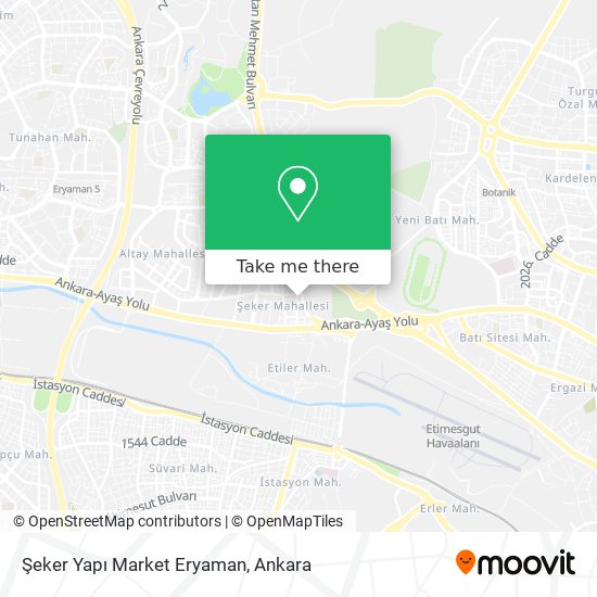 Şeker Yapı Market Eryaman map
