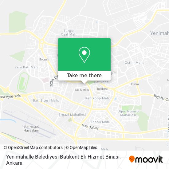 Yenimahalle Belediyesi Batıkent Ek Hizmet Binasi map