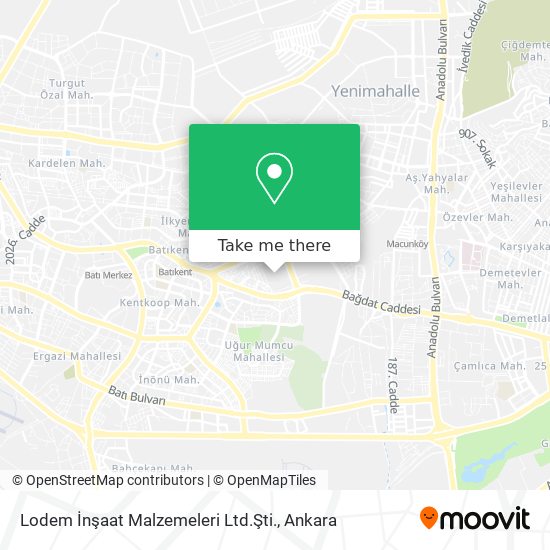 Lodem İnşaat Malzemeleri Ltd.Şti. map