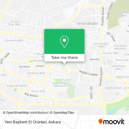Yeni Başkent Et Ürünleri map