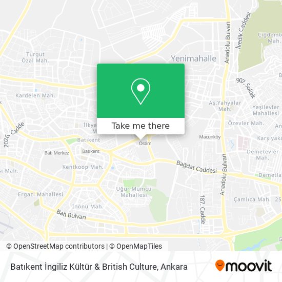 Batıkent İngiliz Kültür & British Culture map