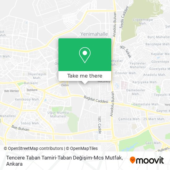 Tencere Taban Tamiri-Taban Değişim-Mcs Mutfak map