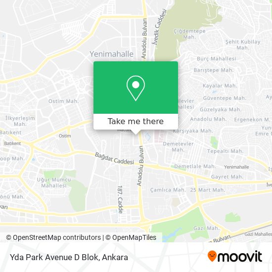 Yda Park Avenue D Blok map