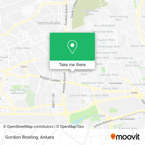 Gordion Bowling map