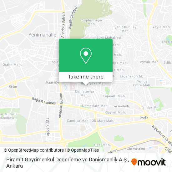 Piramit Gayrimenkul Degerleme ve Danismanlik A.Ş. map