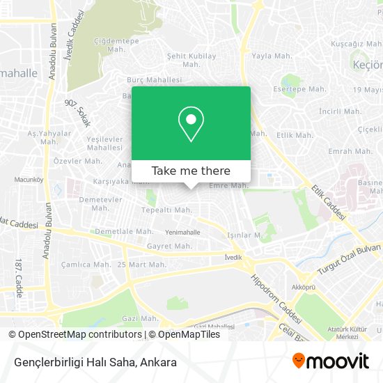 Gençlerbirligi Halı Saha map