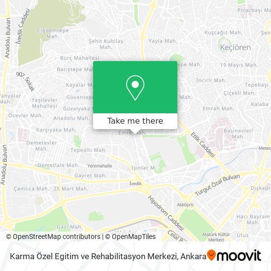 Karma Özel Egitim ve Rehabilitasyon Merkezi map