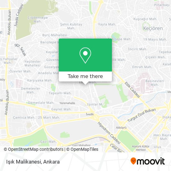 Işık Malikanesi map