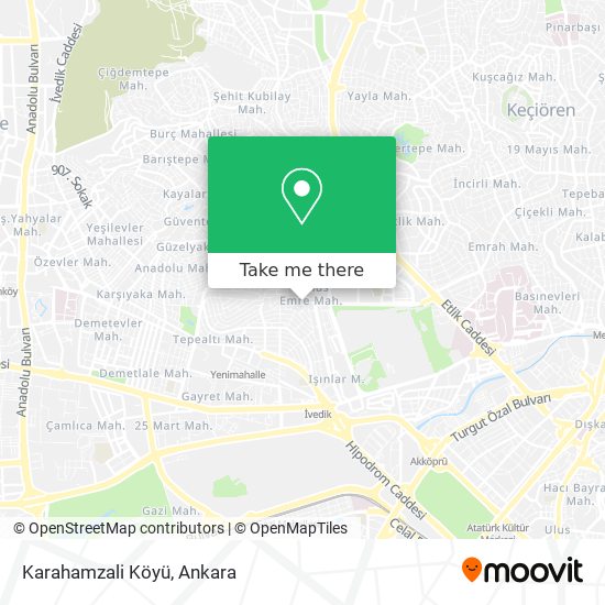 Karahamzali Köyü map