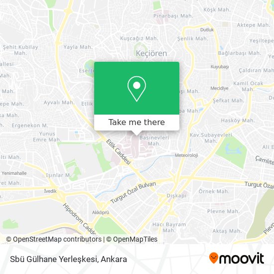 Sbü Gülhane Yerleşkesi map