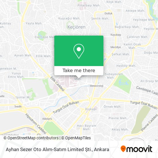 Ayhan Sezer Oto Alım-Satım Limited Şti. map