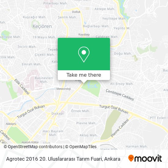 Agrotec 2016 20. Uluslararası Tarım Fuari map