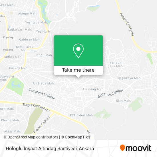 Holoğlu İnşaat Altındağ Şantiyesi map