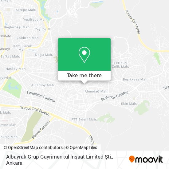Albayrak Grup Gayrimenkul İnşaat Limited Şti. map
