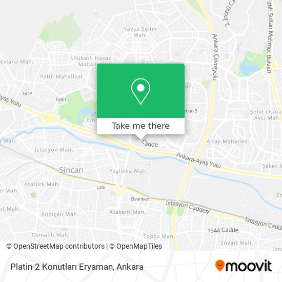 Platin-2 Konutları Eryaman map