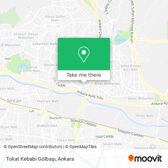 Tokat Kebabi Gölbaşı map