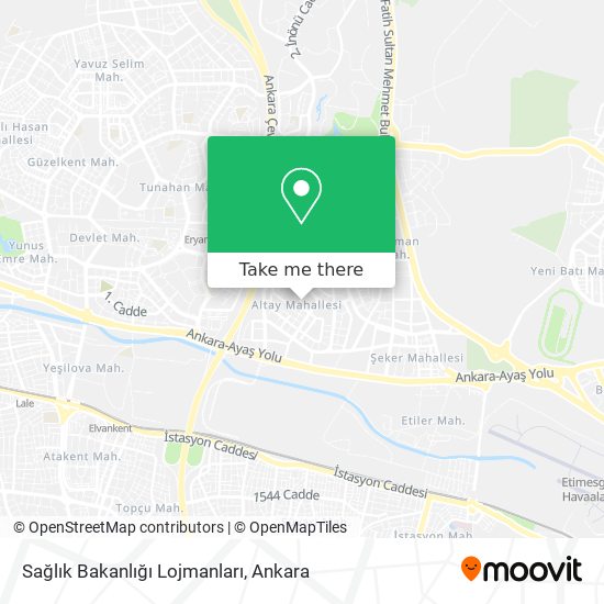 Sağlık Bakanlığı Lojmanları map