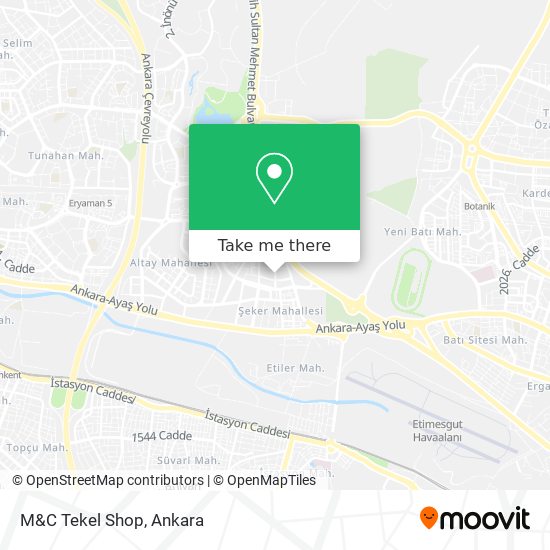 M&C Tekel Shop map