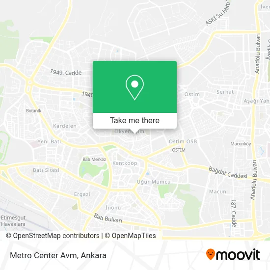 Metro Center Avm map