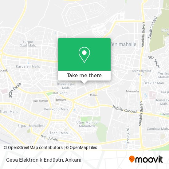 Cesa Elektronik Endüstri map