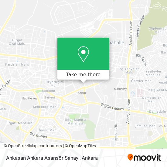 Ankasan Ankara Asansör Sanayi map