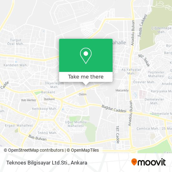 Teknoes Bilgisayar Ltd.Sti. map