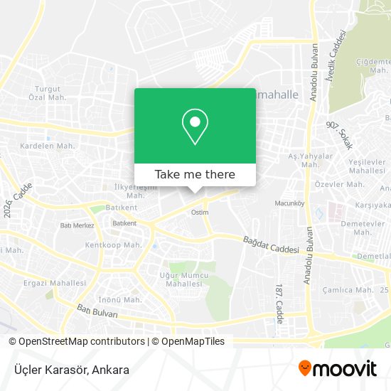 Üçler Karasör map