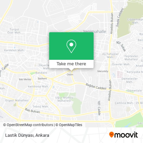 Lastik Dünyası map