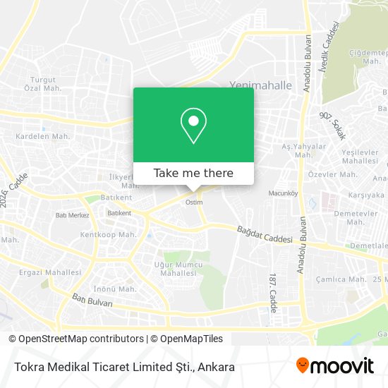 Tokra Medikal Ticaret Limited Şti. map