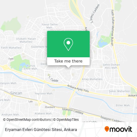 Eryaman Evleri Günötesi Sitesi map