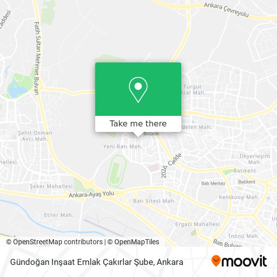 Gündoğan Inşaat Emlak Çakırlar Şube map