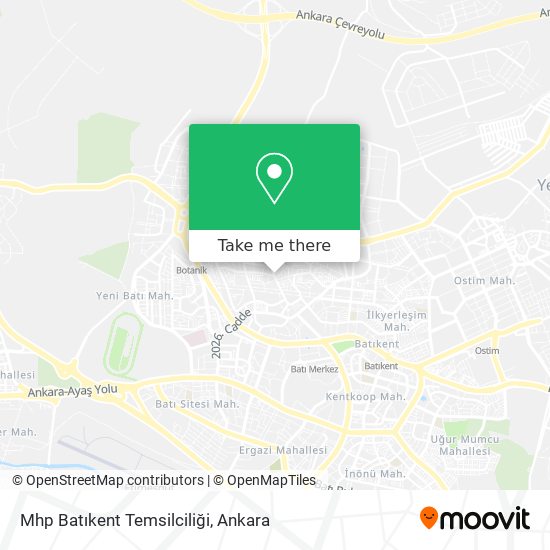 Mhp Batıkent Temsilciliği map