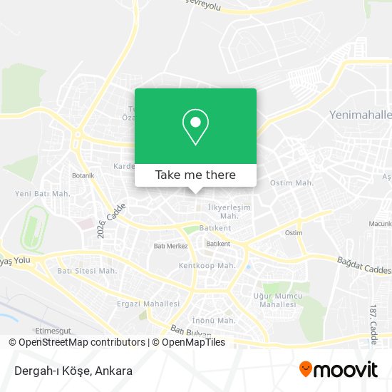 Dergah-ı Köşe map