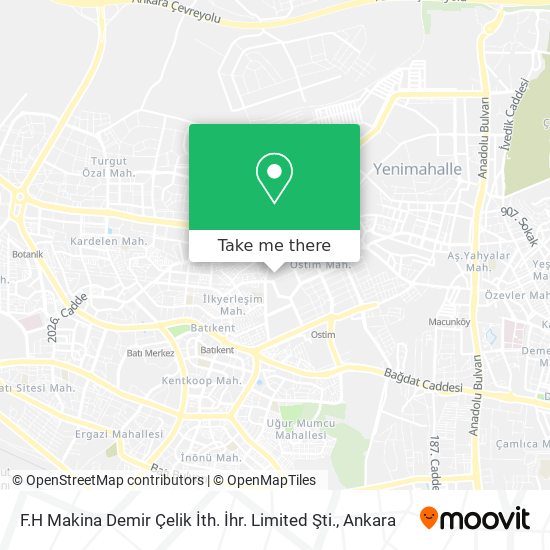 F.H Makina Demir Çelik İth. İhr. Limited Şti. map