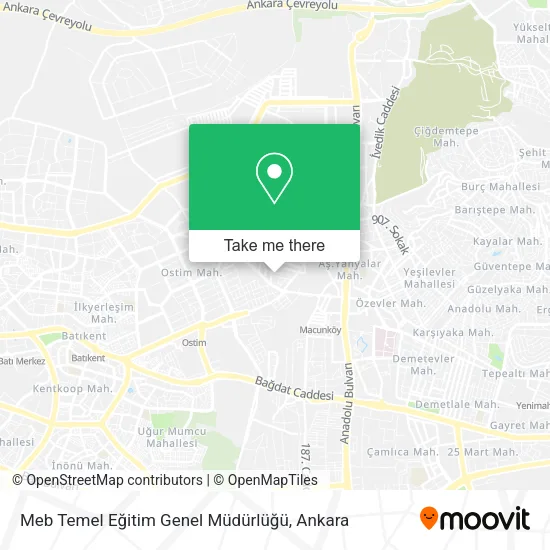 Meb Temel Eğitim Genel Müdürlüğü map