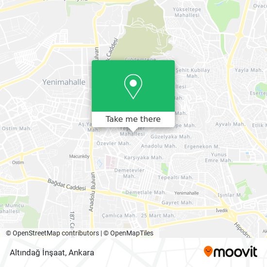 Altındağ İnşaat map