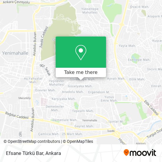 Efsane Türkü Bar map