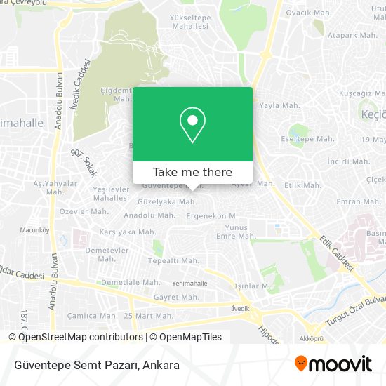 Güventepe Semt Pazarı map