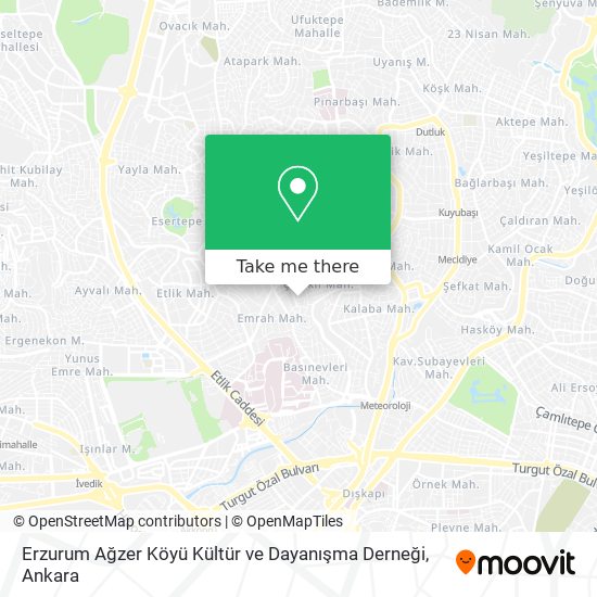 Erzurum Ağzer Köyü Kültür ve Dayanışma Derneği map