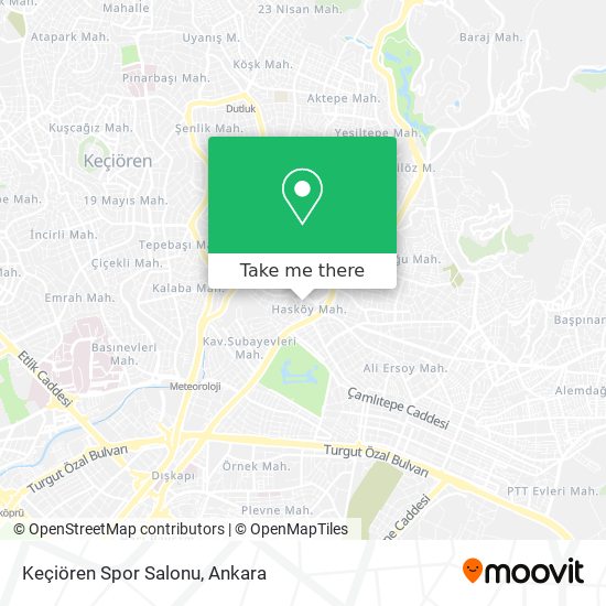 Keçiören Spor Salonu map