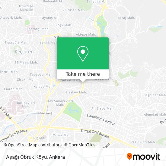 Aşağı Obruk Köyü map