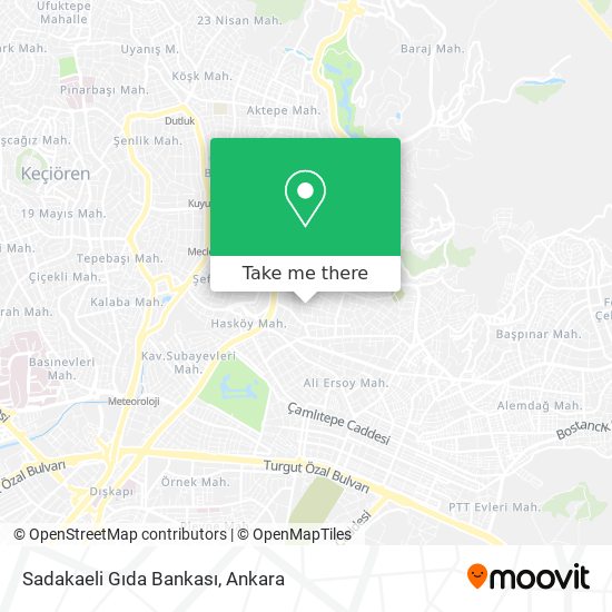 Sadakaeli Gıda Bankası map