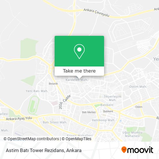 Astim Batı Tower Rezidans map