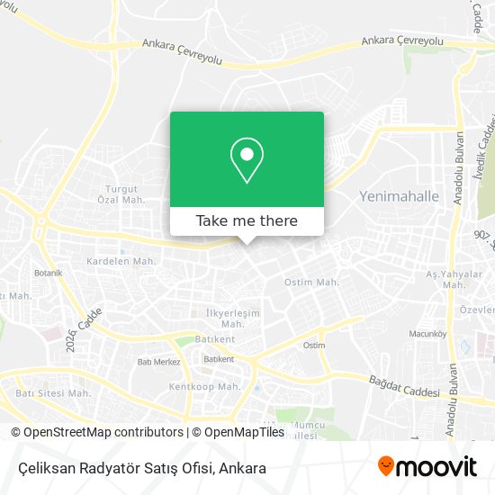 Çeliksan Radyatör Satış Ofisi map